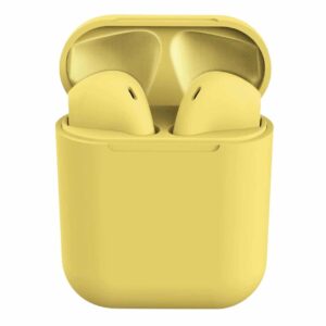 TWS Wireless Bluetooth Kabellose i12 Gelb Kabellose Kopfhörer - Bluetooth Wireless Headset für Apple und Samsung