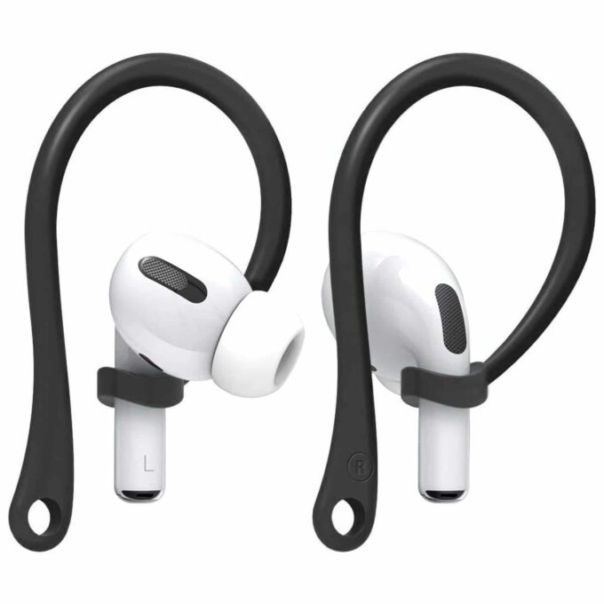 Sport hooks for apple airpods Pro in black silicone - silikon schwarz hook für airpods