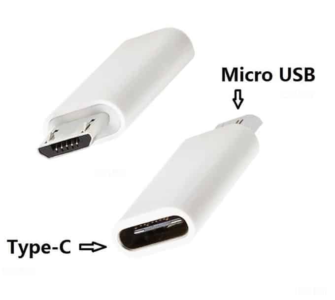 USB-C zu Micro-USB adapteur konverter _ USBC auf Micro stecker