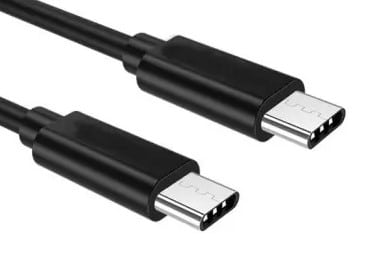 Ladekabel USB Typ C auf USB Typ C _ Datakabel Schwarz USB Typ C für Samsung, Nokia, Huawei _ Charging cable type C