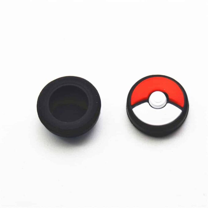 Nintendo Switch SiliconePokemon Thumb Stick Covers red _ Joycon Controller Thumbstick Kappe rot