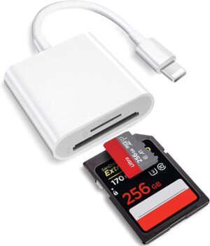 Lightning auf SD und SD Micro Kartenlesegerät [Card Reader Adapter]