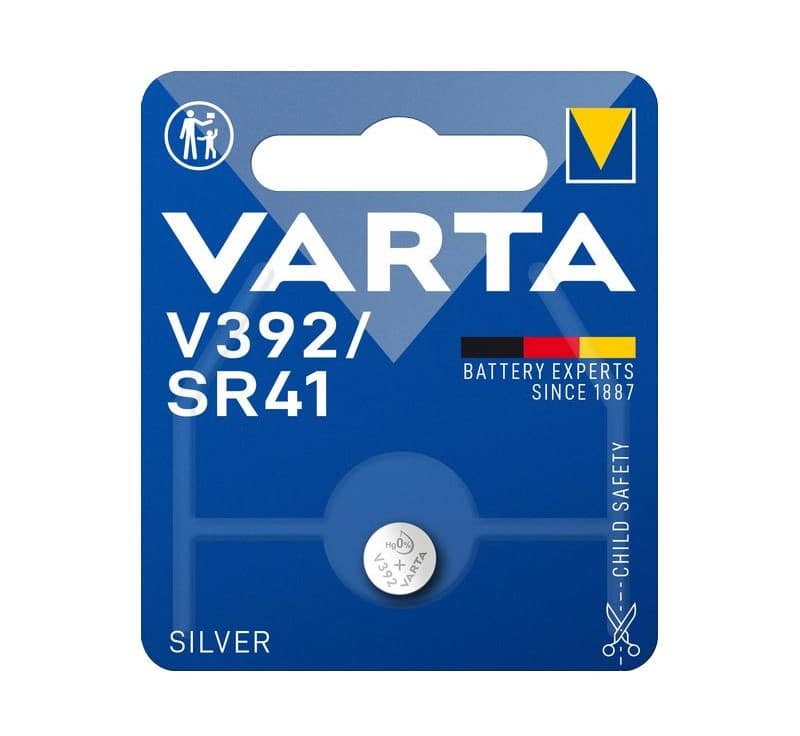 Varta V392 Knopfzelle für Uhren AG3, SR41, SR41W, LR41 Knopfzelle für Uhren Pile battery