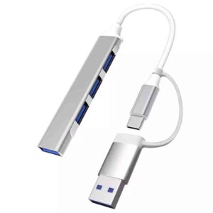 Portable USB-C Hub 4 in 1 Port _ USB C Port Data Extension